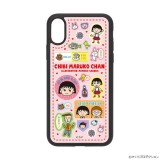 ちびまる子ちゃん iPhone XS/X アクリルパネルケース 光沢 グリップ感 耐衝撃 ハイブリッド PGA PG-MRK18XPT