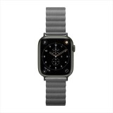 Apple Watch 用 アップルウォッチ PUレザーマグネットバンド(41mm/40mm/38mm) グレー PGA PG-AW41MG04GY