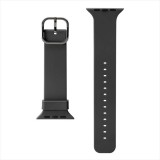 Apple Watch 用 アップルウォッチ シリコン バンド ベルト (49mm/45mm/44mm/42mm) ブラック PGA PG-AW49SC01BK