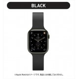 Apple Watch 用 アップルウォッチ シリコン バンド ベルト (49mm/45mm/44mm/42mm) ブラック PGA PG-AW49SC01BK