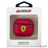 Ferrari フェラーリ 公式ライセンス AirPods 第3世代 PUカーボンケース エアーポッズケース シンプル おしゃれ カッコイイ エアージェイ FESA3CA