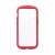 iPhone 12 mini 耐衝撃 ハイブリッドケース PALLET CLEAR Flat ハニカム構造 クリアケース レッド LEPLUS LP-IS20PLCRD