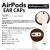 AirPods Air Pods キャップ カバー エアポッズ AirPods専用 薄型 極薄 イヤーピース イヤーキャップ 保護 エアーポッズキャップ エアポッズキャップ グルマンディーズ ARP-03