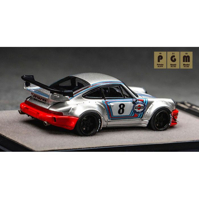 完成品 模型 ダイキャストモデル PGM 1/64 RWB 964 Martini フル開閉機能付