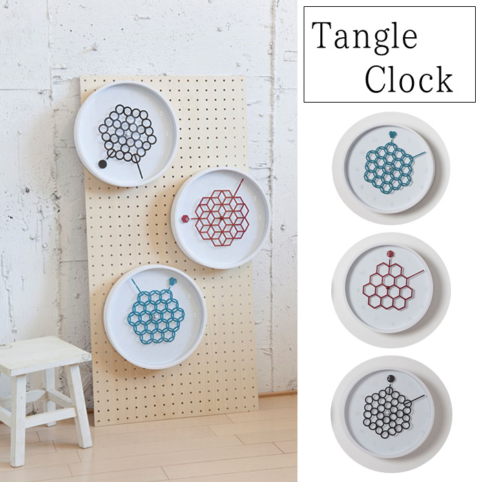 全3色 タングルクロック Tangle Clock スイープムーブメント おしゃれ