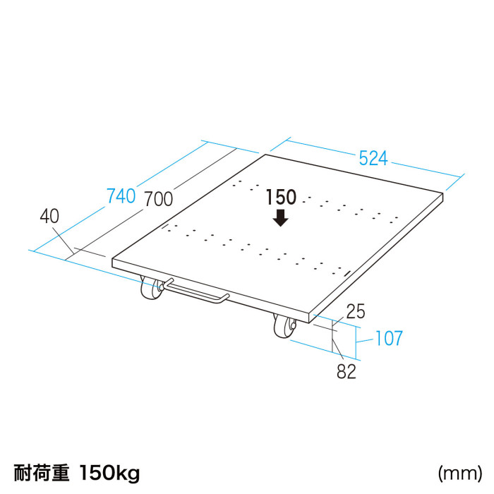 代引不可】eラックCPUスタンド(W600) 奥行き700mm スチール製 ライト