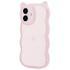 iPhone 16 猫耳・耐衝撃ハイブリッドケース 「nyamy」 ピンク LEPLUS NEXT LN-IM24NYMPK