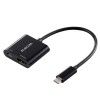 【即納】【代引不可】USB Type-C-HDMI 変換 ( USB-C プラグ to HDMIポート×1 USB-C充電ポート×1 ) 15cm 4K 60Hz PD 60W 【 タイプC ポート搭載機器各種対応 】 ブラック エレコム AD-CHDMIPDBK2