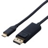 【即納】【代引不可】エレコム USB Type-C-DisplayPort 変換 ケーブル 1m 4K 60Hz ブラック エレコム CAC-CDP10BK2