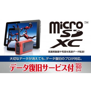 【代引不可】microSDXCメモリカード データ復旧サービス付 (UHS-I U3 V30) 64GB 高速データ転送 防水仕様 スマホ タブレット エレコム MF-MS064GU13V3R