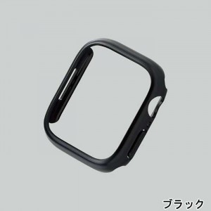 【代引不可】Apple Watch Series 7 41mm ハードバンパー ブラック ポリカーボネート キズ 衝撃 保護 アップルウォッチバンパー エレコム AW-21BBPPBK