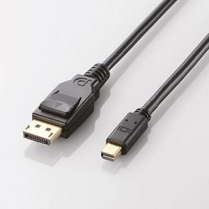 【即納】【代引不可】エレコム(ELECOM) DisplayPort(TM)ケーブル／1m／ブラック 製品型番：CAC-DPM1210BK（4953103440227）