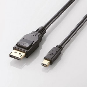 【代引不可】エレコム DisplayPort(TM)ケーブル／2m／ブラック CAC-DPM1220BK