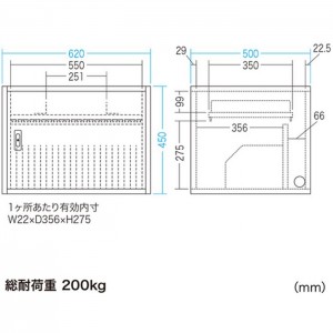 【代引不可】小さく省スペース タブレット一括収納 タブレット収納保管庫(21台収納) サンワサプライ CAI-CAB101W