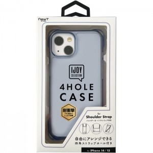 iPhone 14/13 NEWT 4ホール ケース ブルー スマホ サンクレスト i36FiJS02