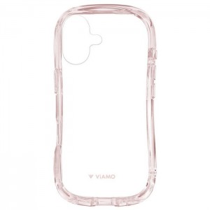 iPhone 16 耐傷・耐衝撃ハイブリッドケース 「ViAMO crystal」 ピンク LEPLUS NEXT LN-IM24VMCRPK