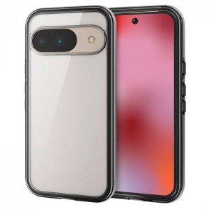 【代引不可】Google Pixel 9 Google Pixel 9 Pro ハイブリッドケース Air Tough ストラップシート付属 ブラック エレコム PM-P242HVAIR2BK