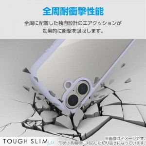 【代引不可】Google Pixel 9 Google Pixel 9 Pro ハイブリッドケース TOUGH SLIM LITE フレームカラー 背面クリア ストラップシート付属 ラベンダー エレコム PM-P242TSLFCPU