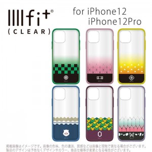 iPhone12 iPhone12Pro 対応 6.1インチ ケース カバー 鬼滅の刃 IIIIfit Clear イーフィットクリア ハイブリッドケース クリアタイプ 鬼滅  グルマンディーズ KMY-31