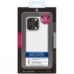 iPhone 16 Pro Air Jacket for iPhone 16 Pro Clear matte エアージャケット パワーサポート PLLT-74