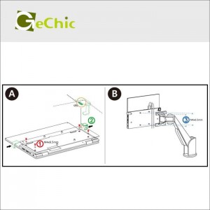 【沖縄・離島配送不可】【代引不可】マウントキット M505シリーズ用VESAマウントキット VESA100対応 Gechic VESA Kit for On-Lap M505