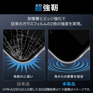 【代引不可】iPhone 14 / 13 / 13 Pro ガラスフィルム 高透明 強化ガラス 表面硬度10H 角割れに強い 指紋防止 飛散防止 エアーレス エレコム PM-A22AFLGH