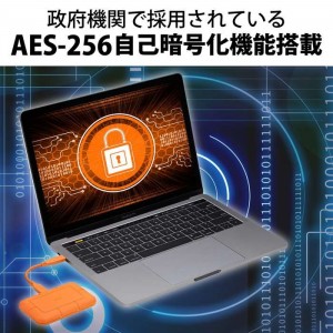 【代引不可】LaCie Rugged SSD 外付け 4TB USB3.2 USB Type-C×1 耐衝撃 IP67規格対応 防塵 防水 5年保証 【 Windows Mac iPad 】対応 ラシー STHR4000800