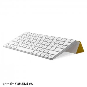 フラップスタンド FLAP STAND イエロー for Magic Keyboard 角度調節 マジックキーボード専用 スタンド LEPLUS NEXT(その他アクセサリ) LP-KBST01YE