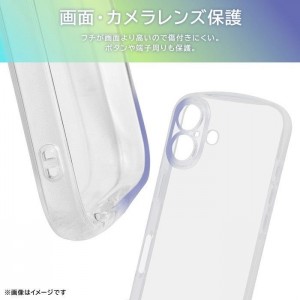 iPhone 16 Like standard 耐衝撃 バンパー 精密設計 カメラ保護 TPUソフトケース / クリア レイアウト RT-P46TC11/CM