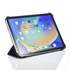 【即納】【代引不可】Apple iPad 10.9インチ 第10世代 対応 ソフトレザーケース ブラック iPadケース フラップケース カバー サンワサプライ PDA-IPAD1907BK