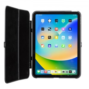 【即納】【代引不可】第10世代iPad 10.9インチ用ハードケース（スタンドタイプ・ブラック） フラップ ラバーコーディング ポリカーボネート サンワサプライ PDA-IPAD1904BK