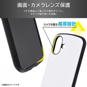 iPhone 16 Like standard ProCa 耐衝撃 バンパー 超厚ハイブリッドケース / ホワイト レイアウト RT-P46AC3/W