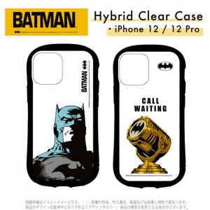 iPhone12 iPhone12Pro 対応 6.1インチ ケース カバー BATMAN バットマン ハイブリッドクリアケース ハイブリッドケース グルマンディーズ BTM-91