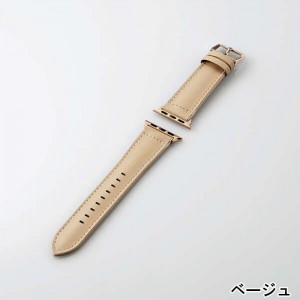 【代引不可】Apple Watch 40/38mm ハイブリッドレザーバンド ヴィーガンレザー 耐久性 TPU エレコム AW-40BDLHV