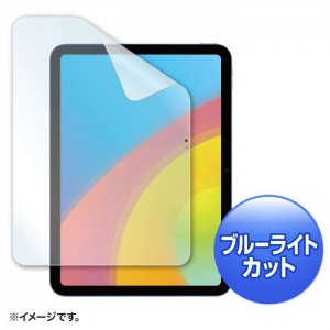 【即納】【代引不可】Apple iPad 10.9インチ 第10世代 対応 液晶保護フィルム ブルーライトカット 指紋防止 光沢フィルム  サンワサプライ LCD-IPAD22BC