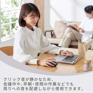 【代引不可】Bluetooth マウス ブラック 静音 ワイヤレス 3ボタン エルゴノミクス  Windows 11 Mac Chrome Android iPhone iPad 対応  抗菌 Mサイズ SHELLPHA エレコム M-SH10BBSKBK