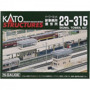 Nゲージ 駅事務所 信号所 イージーキット 鉄道模型 ストラクチャー 駅舎 プラットホーム カトー KATO 23-315