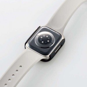 【代引不可】Apple Watch Series 7 41mm フルカバーケース プレミアムガラス セラミックコート 2重構造 高硬度10H 飛散防止 高透明 指紋防止 エレコム AW-21BFCGC