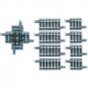 Nゲージ クロッシングレール X37-90 F 鉄道模型 ジオラマ ストラクチャー レール 線路 風景 小物 トミーテック 1324