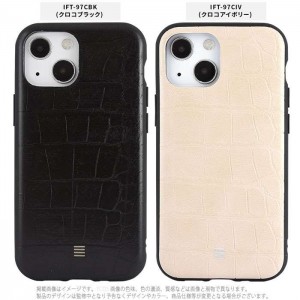 iPhone13mini 5.4インチ 対応 ケース カバー  IIIfit Leather イーフィットレザー 合皮 ハイブリッドケース  グルマンディーズ IFT-97