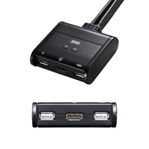 【代引不可】パソコン自動切替器 HDMI 対応 PC2台を切替・共有 手元スイッチ付き WUXGA フルHD 対応 サンワサプライ SW-KVM2WHU