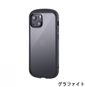 iPhone 13 mini 5.4インチ 2眼モデル 耐衝撃ハイブリッドケース Cleary ハニカム構造 精密設計 ストラップホール搭載 LEPLUS LP-DS21PLC