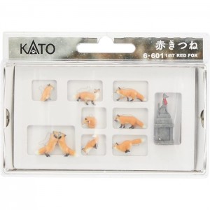 HOゲージ 1/87 赤きつね 鉄道模型 アクセサリー ジオラマ フィギュア 動物 アニマル カトー KATO 6-601