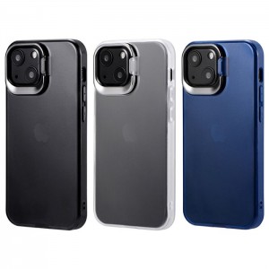 iPhone 13 mini 5.4インチ 2眼モデル スタンド付耐衝撃ハイブリッドケース SHELL STAND エアクッション ストラップホール搭載 LEPLUS LP-DS21SHS