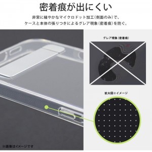 iPhone 16  Pro Like standard スタンド付き 衝撃吸収 バンパー ハイブリッドケース / クリア レイアウト RT-P47STA1/CM