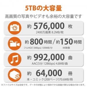 【即納】【代引不可】Rugged USB-C 5TB 耐衝撃 HDD ハードディスク 大容量 データ 保存 保管 ラシー STFR5000800