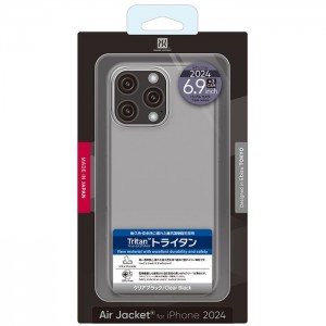 iPhone 16 Pro Max Air Jacket for iPhone 16 Pro Max Clear Black エアージャケット パワーサポート PLLC-73