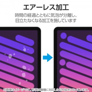 【即納】【代引不可】8.3インチiPad mini(A17 Pro)ブルーライトカットガラスフィルム 高光沢 エレコム TB-A24SFLGGBL