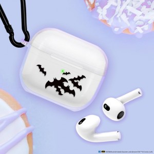 AirPods 第3世代 バットマン ソフトケース 抗菌加工 カラビナ付 TPU ワイヤレス充電可能 エアポッズケース コンパクト 便利 PGA PG-WAP3TP04BAT