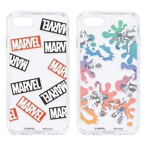 iPhone SE 第3/第2世代/8/7 MARVEL ハイブリッドケース 抗菌加工 ポリカーボネイト TPU ストラップホール付 PGA PG-DPT22M